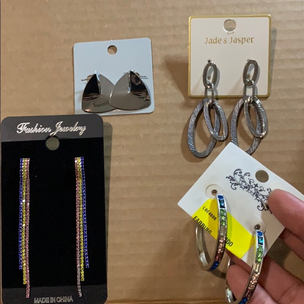 Women Silver new earrings